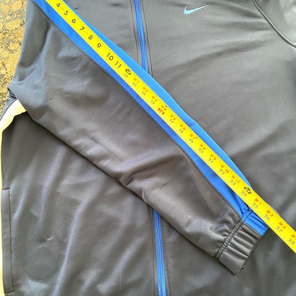 Nike Running Dri Fit Jacket Mens Size Large Blue Athletic Long Sleeve Zip Up - Picture 8 of 12